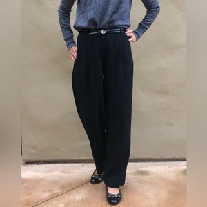 Armani Collezione women’s wool dress pants black size 2P  Luxury Price Firm!